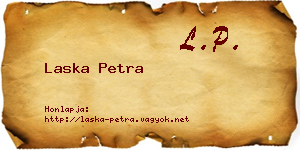 Laska Petra névjegykártya